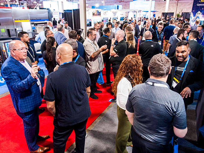 Busy tradeshow floor at Security Canada