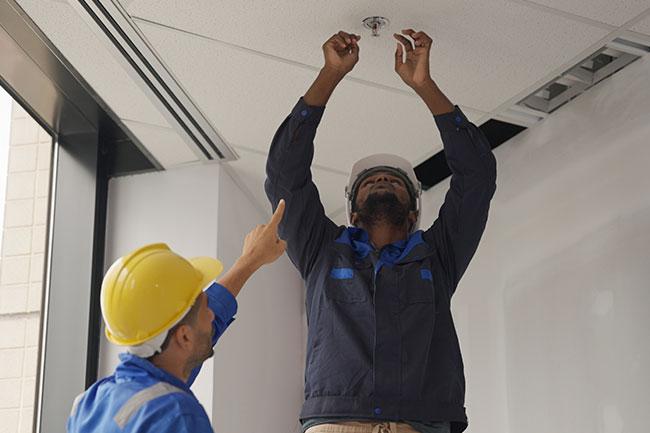 Installing fire sprinklers